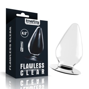 Flawless Clear Anal Butt Plug 4.5 Inch