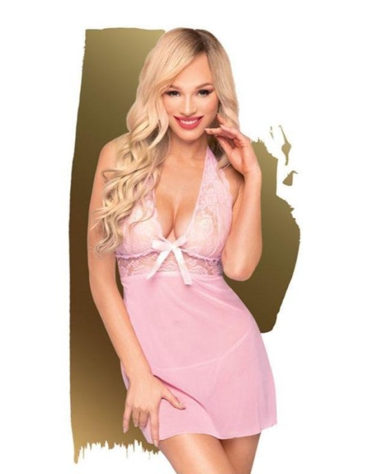 Penthouse SWEET & SPICY - Light Pink Mni Dress - S/M