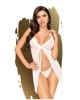 Penthouse AFTER SUNSET - White Ruffle Babydoll - M/L