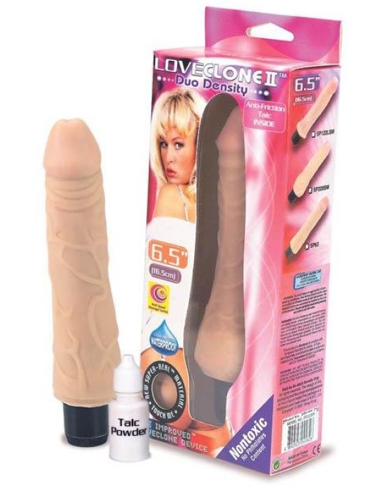 Loveclone II Duo Density - Flesh 6.5 Inch Vibrator