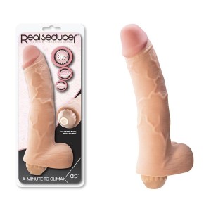 Real Seducer - Flesh 21.6 cm Flexible Vibrating Dong