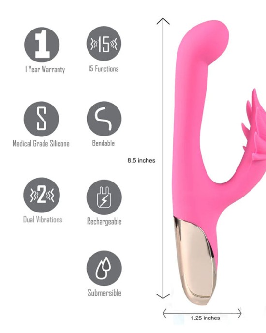 Maia Maui 420 Rechargeable Vibrator - Pink