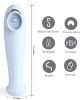 Maia DESTINY 3-in-1 Tongue Flickering Stimulator with Suction - Blue