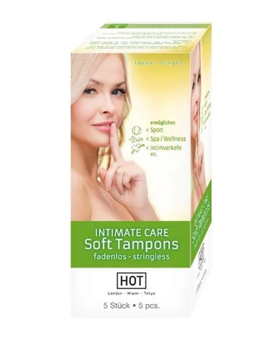 HOT INTIMATE Care Soft Tampons - 5 Pack