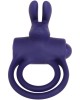 Adam & Eve Rabbit Vibrating Cock & Balls Ring - Blue