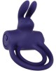 Adam & Eve Rabbit Vibrating Cock & Balls Ring - Blue