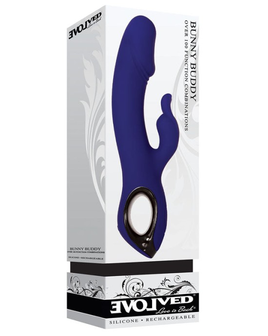 Evolved Bunny Buddy Rabbit Vibrator - Blue