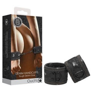 Ouch! Denim Handcuffs - Black