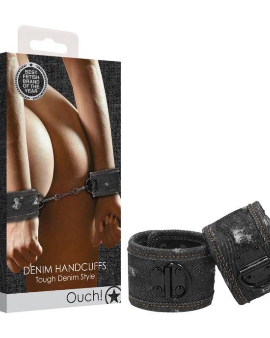 Ouch! Denim Handcuffs - Black