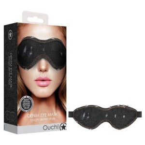 Ouch! Denim Eye Mask - Black