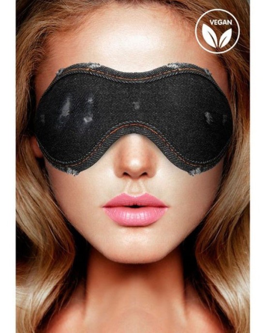 Ouch! Denim Eye Mask - Black