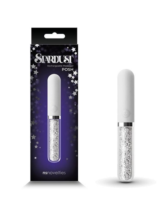 Stardust - Posh - White Glass Vibrator