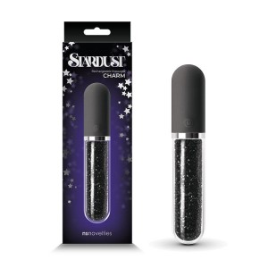 Stardust - Charm - Black Glass Vibrator