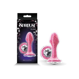 Stardust - Glam - Pink 9.5 cm Glass Butt Plug