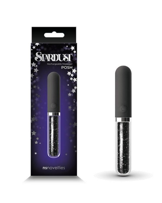 Stardust - Posh - Black Glass Vibrator