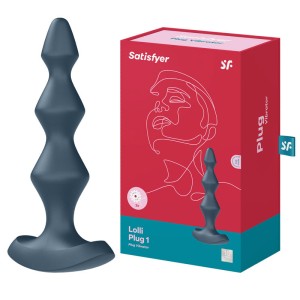 Satisfyer Lolli-Plug 1 - Dark Teal Vibrating Anal Beads