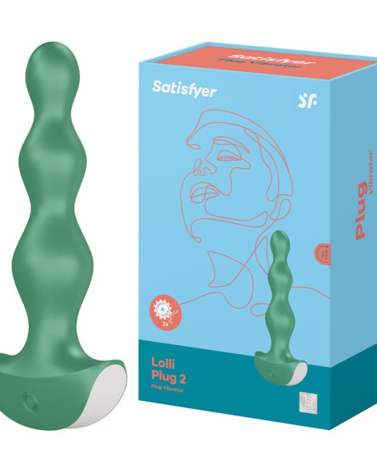 Satisfyer Lolli-Plug 2 - Green Vibrating Anal Beads