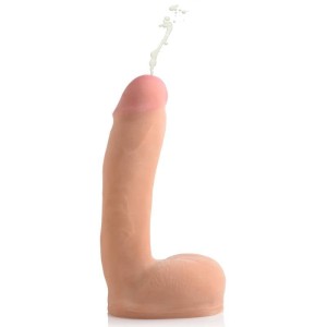 Loadz 8 Inch Dual Density Squirting Dildo - Flesh