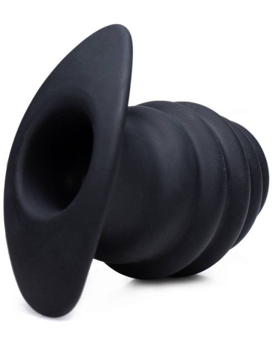 Master Series Hive Ass Tunnel - Black Medium Hollow Butt Plug