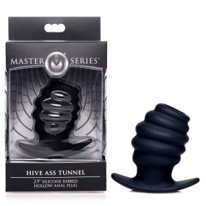 Master Series Hive Ass Tunnel - Black Small Butt Plug