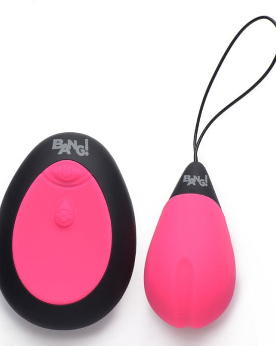 Bang! 10X Vibrating Egg with Wireless Remote - Pink