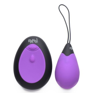 Bang! 10X Vibrating Egg with Wireless Remote - Purple Remote