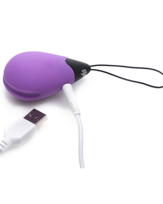 Bang! 10X Vibrating Egg with Wireless Remote - Purple Remote