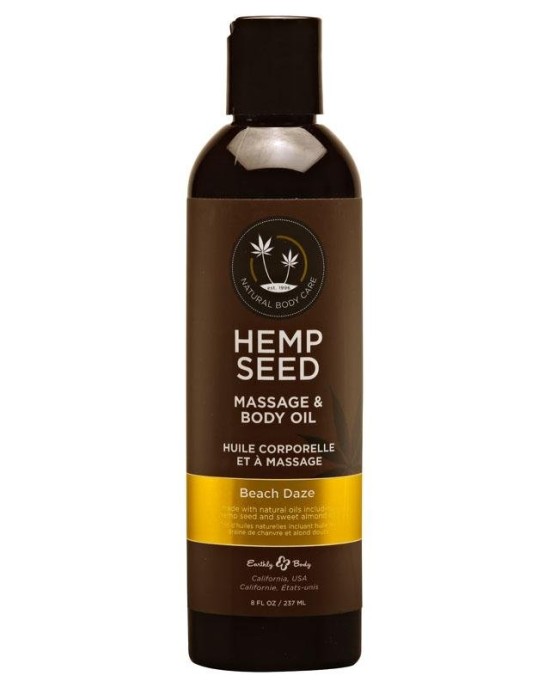 Hemp Seed Massage & Body Oil - Beach Daze - 237ml