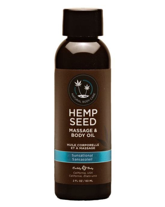 Hemp Seed Massage & Body Oil - Sunsational - 59ml