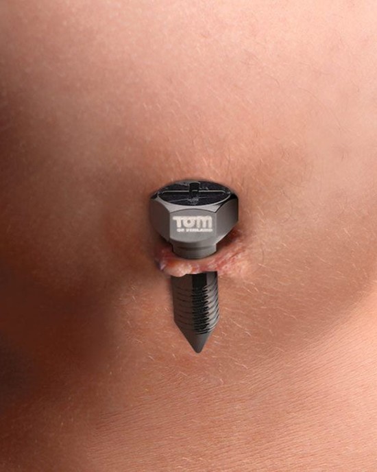 Tom Of Finland Screw U II - Metal Magnetic Nipple Clamps - Set of 2