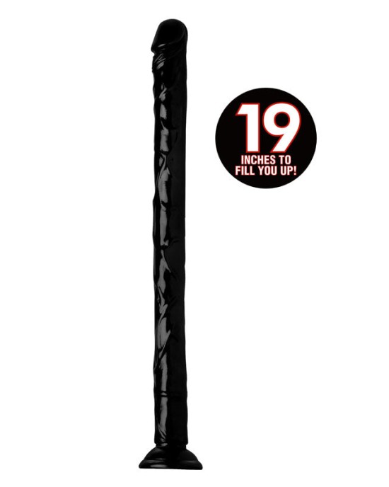 Hosed 19'' Realistic Hose - Black Anal Snake