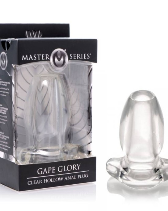 Master Series Gape Glory - Clear Large Hollow Anal Plug