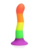 Strap-U Proud - Rainbow 7.5 Inch Dildo Strap-On