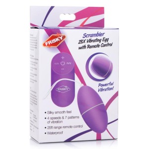 Frisky Scrambler - Purple Vibrating Egg with Wireless Remote