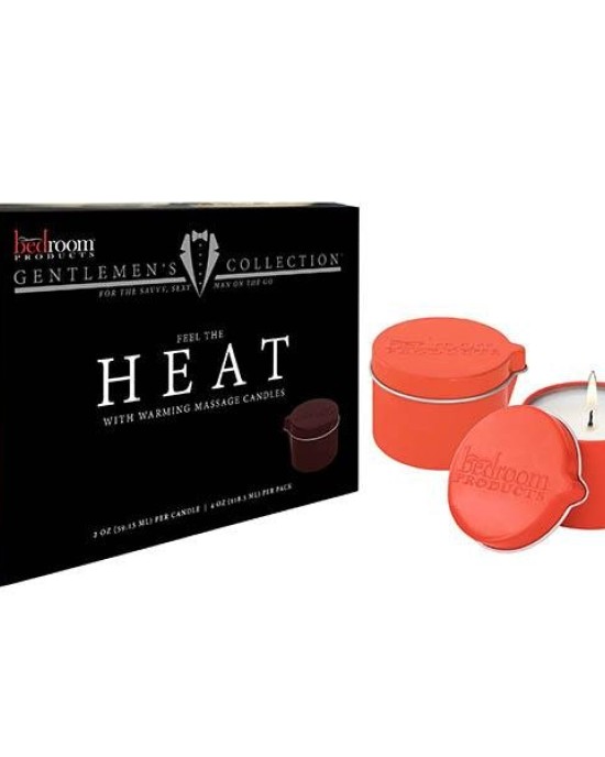 Heat Warming Massage Candles - 2 Pack