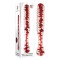 Adam & Eve Sweetheart Swirl Glass Dildo - Clear/Red