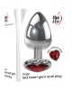 Adam & Eve Red Heart Gen Anal Plug - Large