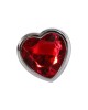 Adam & Eve Red Heart Gen Anal Plug - Large