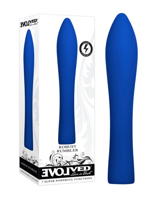 Evolved Robust Rumbler - Blue Rechargeable Vibrator