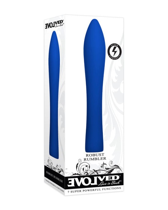 Evolved Robust Rumbler - Blue Rechargeable Vibrator