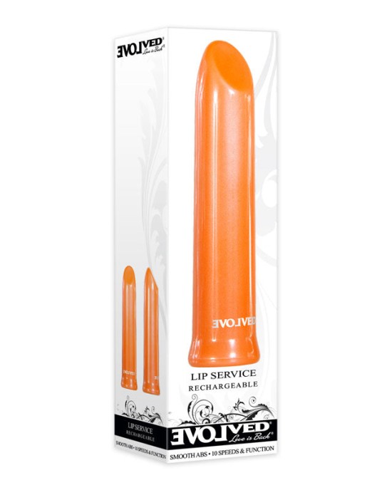 Evolved Lip Service - Orange Lipstick Vibrator