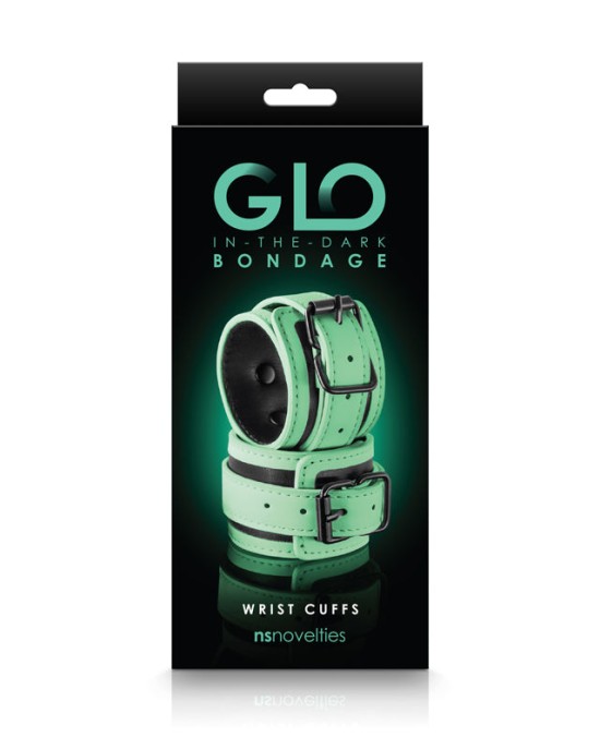 GLO Bondage Wrist Cuff - Glow In Dark