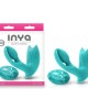 InYa Bump-N-Grind Remote Control Warming Dual Stimulator - Teal