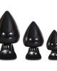 Evolved Anal Delights - Black Butt Plugs - Set of 3 Sizes