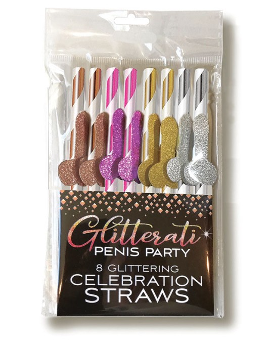 Glitterati - Celebration Straws - 8 Pack