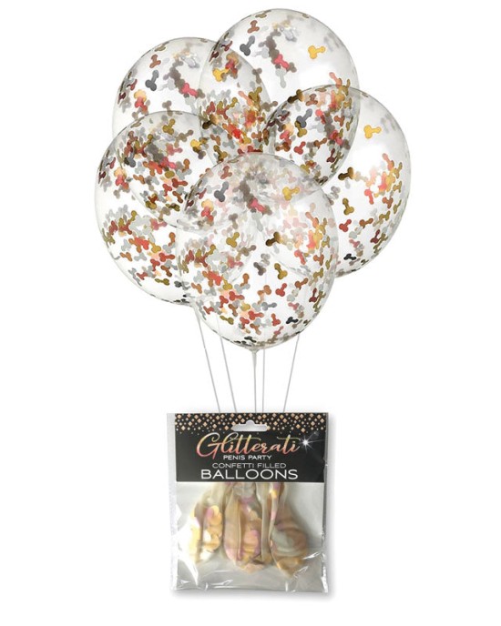 Glitterati - Confetti Balloons - 5 Pack