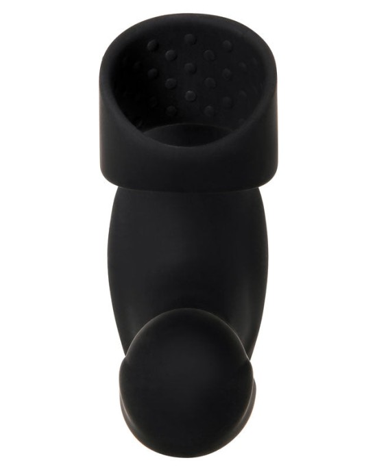 Zero Tolerance Strapped & Tapped - Black Heating Anal Plug with Cock Ring