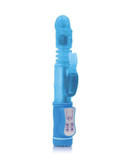 Firefly - Thumper - Glow In Dark Blue Thrusting Rabbit Vibrator