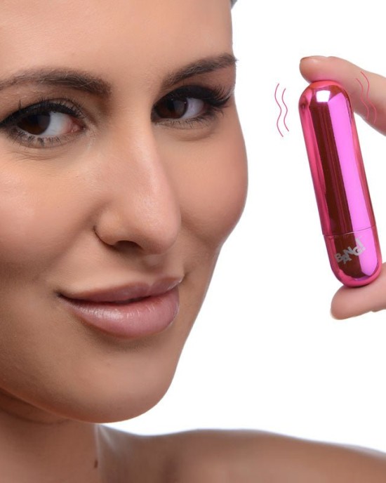 Bang! 10X Vibrating Metallic Bullet - Pink