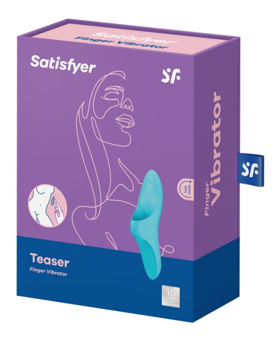 Satisfyer Teaser Finger Vibrator - Blue